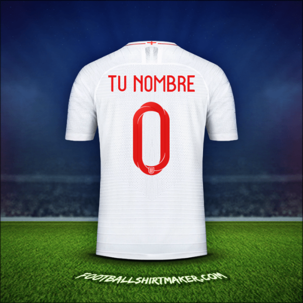 Camiseta Inglaterra 2018 -  tu nombre - 0