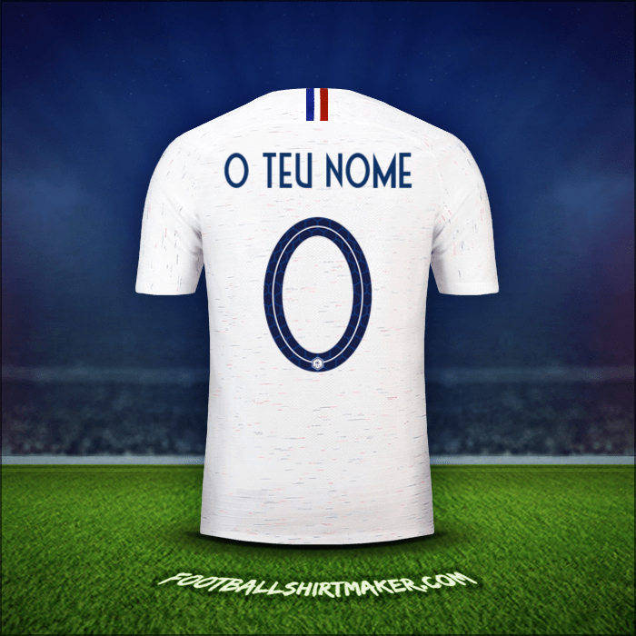 Camisola França 2018 Alternativa -  o teu nome - 0
