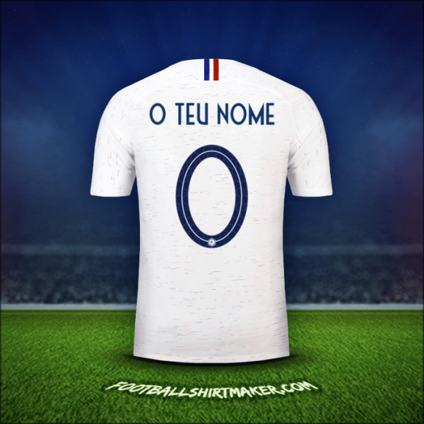 Camisola França 2018 Alternativa -  o teu nome - 0