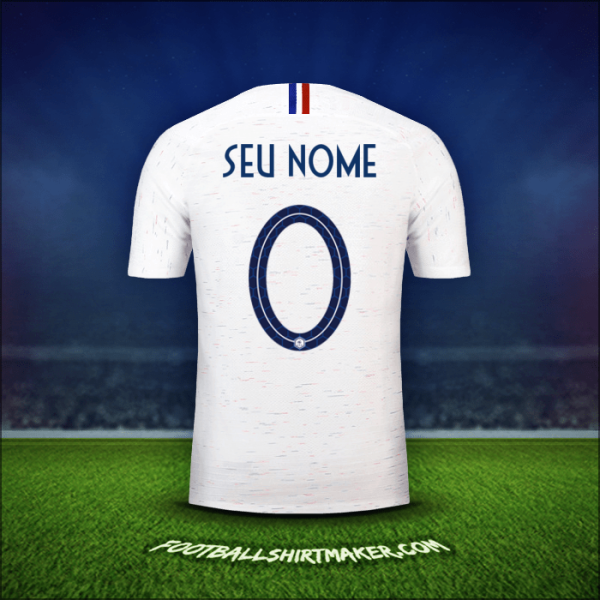 Camisa França 2018 Alternativa -  seu nome - 0