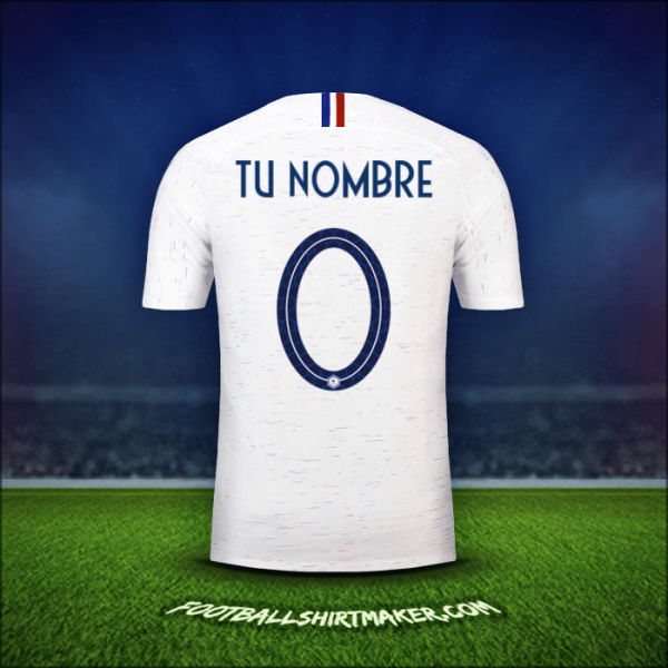 Camiseta Francia 2018 Visita -  tu nombre - 0