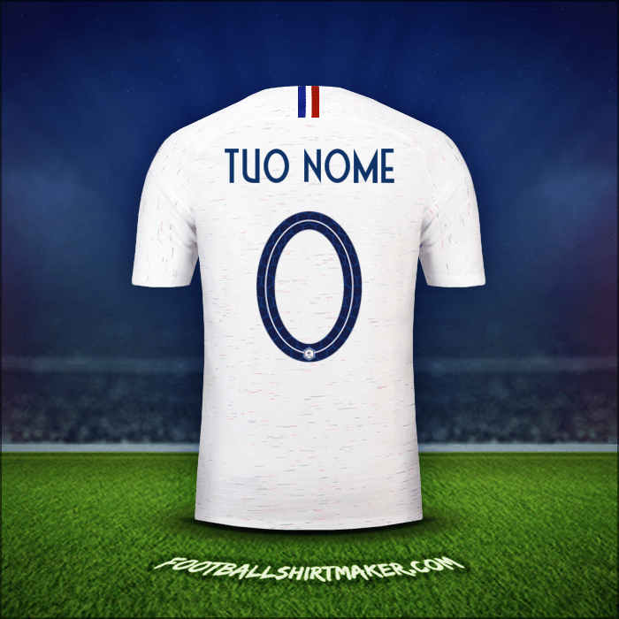 Maglia Francia 2018 Seconda -  tuo nome - 0