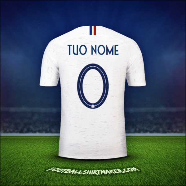 Maglia Francia 2018 Seconda -  tuo nome - 0