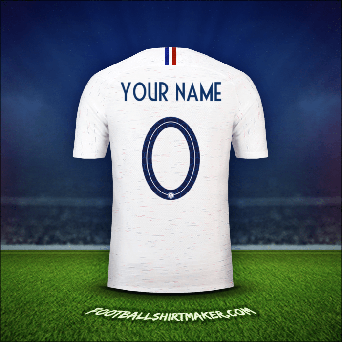 Shirt France 2018 Away -  your name - 0