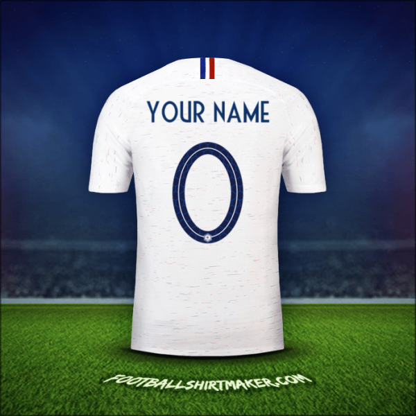 Shirt France 2018 Away -  your name - 0
