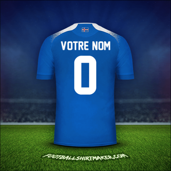 Maillot Islande 2018 -  votre nom - 0