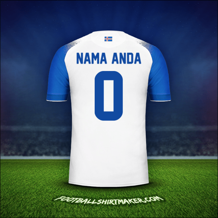 Jersey Islandia 2018 Alternatif -  nama anda - 0