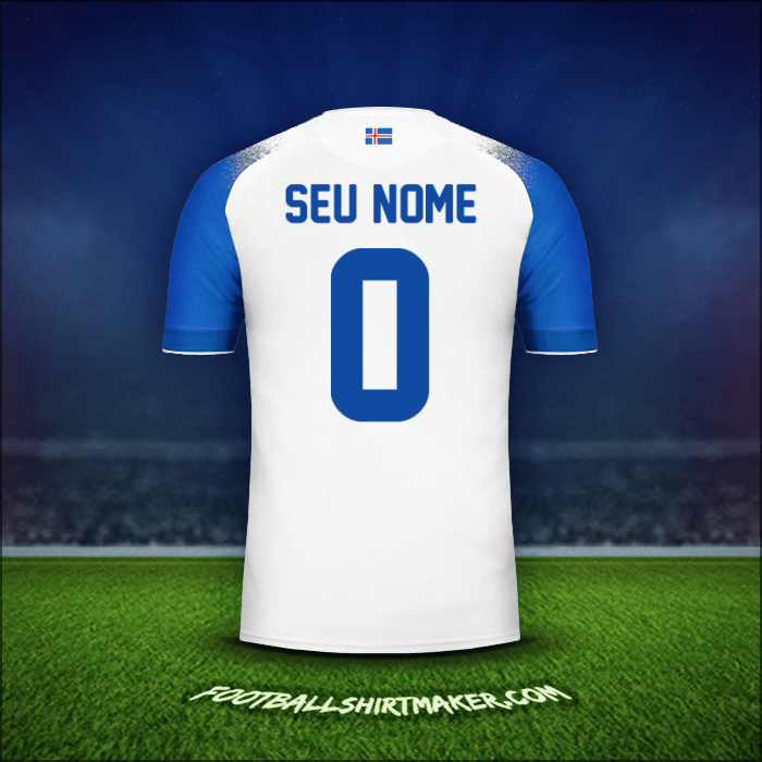 Camisa Islândia 2018 Alternativa -  seu nome - 0