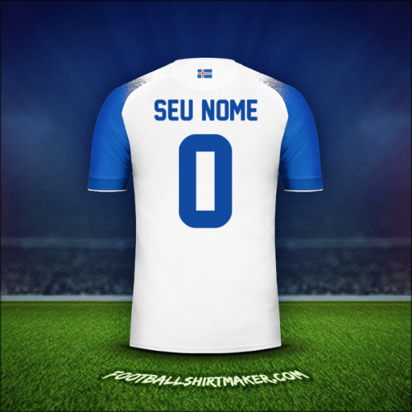 Camisa Islândia 2018 Alternativa -  seu nome - 0
