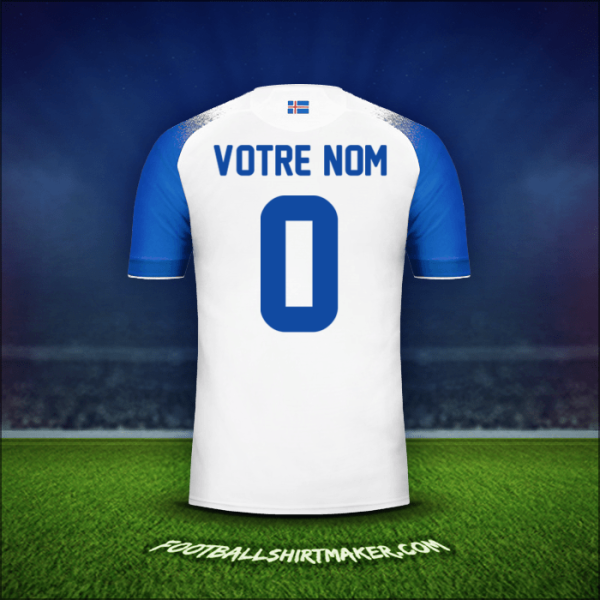 Maillot Islande 2018 Extérieur -  votre nom - 0