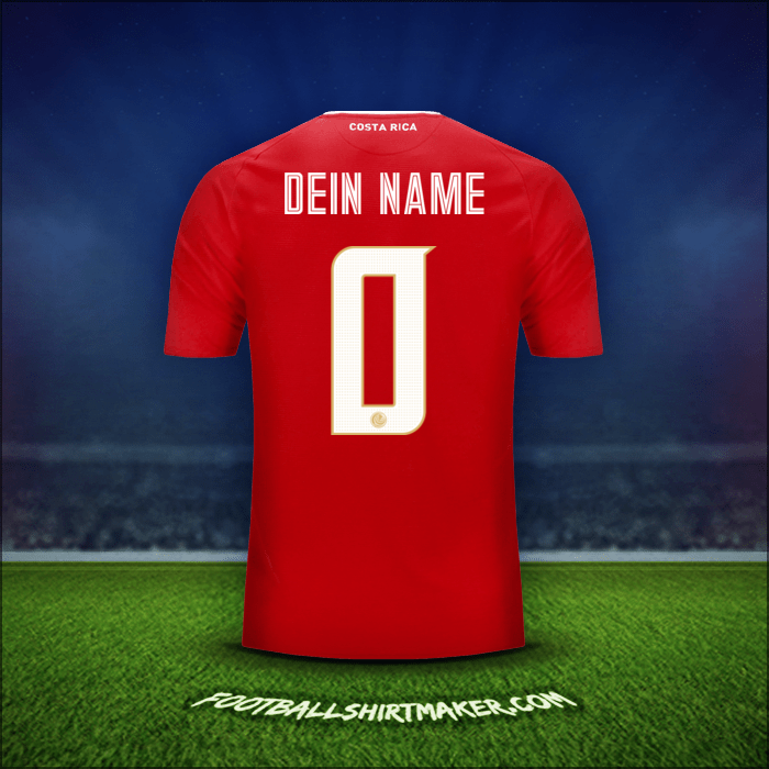 Trikot Costa Rica 2018 -  dein name - 0