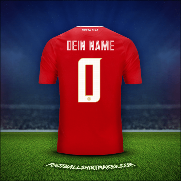 Trikot Costa Rica 2018 -  dein name - 0