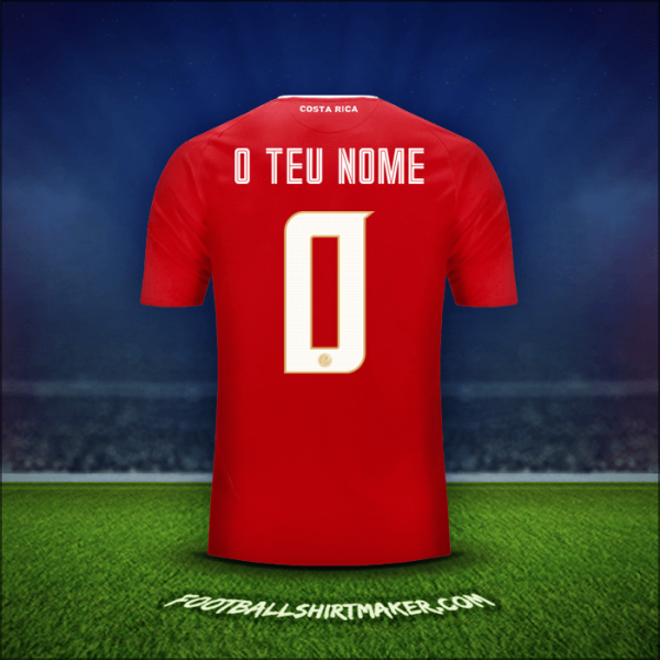 Camisola Costa Rica 2018 -  o teu nome - 0