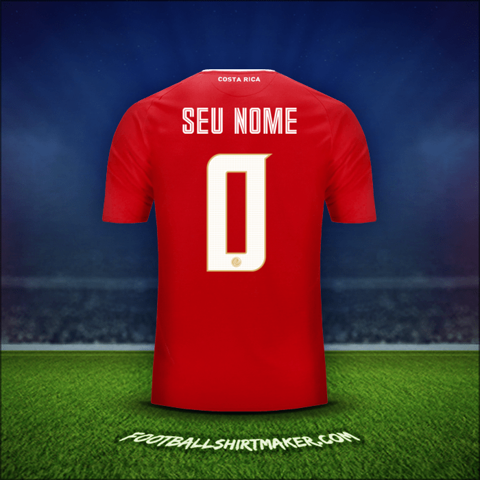 Camisa Costa Rica 2018 -  seu nome - 0