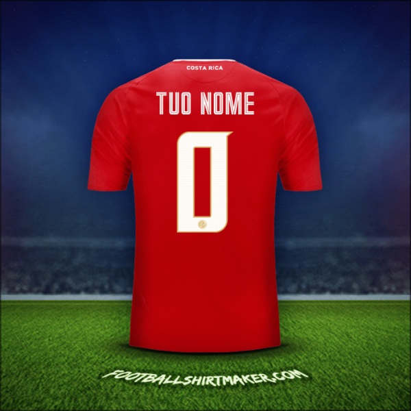Maglia Costa Rica 2018 -  tuo nome - 0