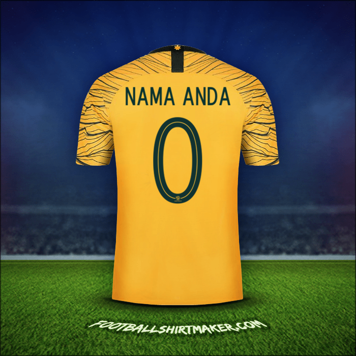 Jersey Australia 2018 -  nama anda - 0
