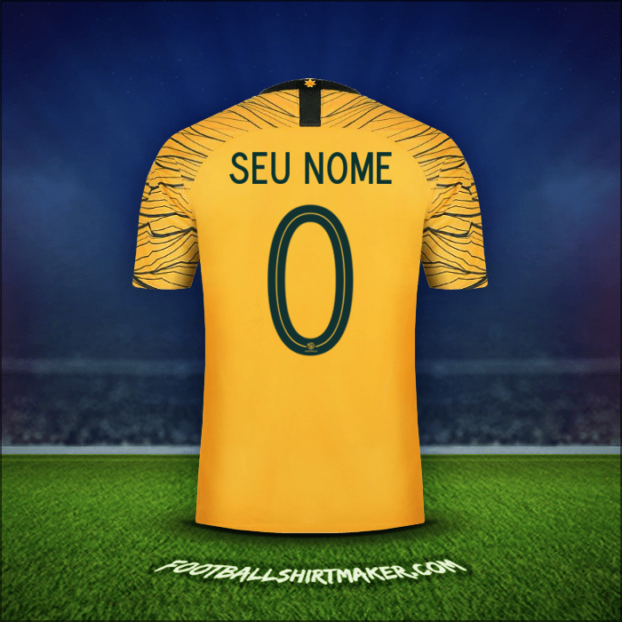 Camisa Austrália 2018 -  seu nome - 0