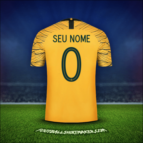Camisa Austrália 2018 -  seu nome - 0
