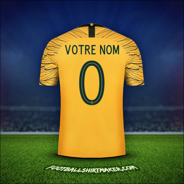 Maillot Australie 2018 -  votre nom - 0