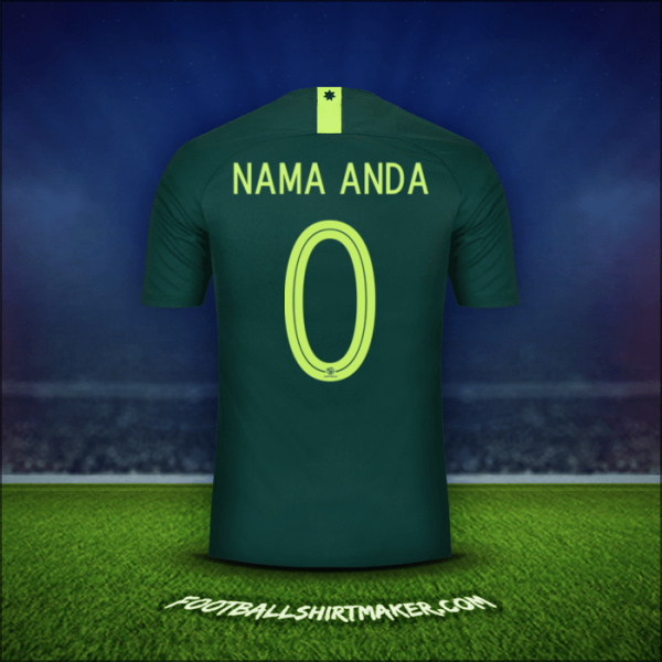 Jersey Australia 2018 Alternatif -  nama anda - 0