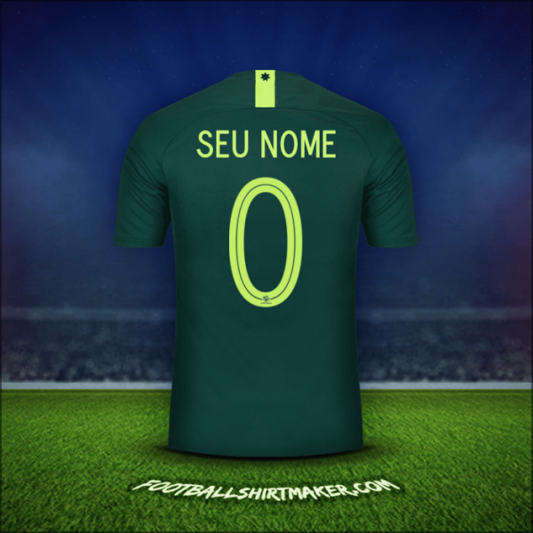 Camisa Austrália 2018 Alternativa -  seu nome - 0