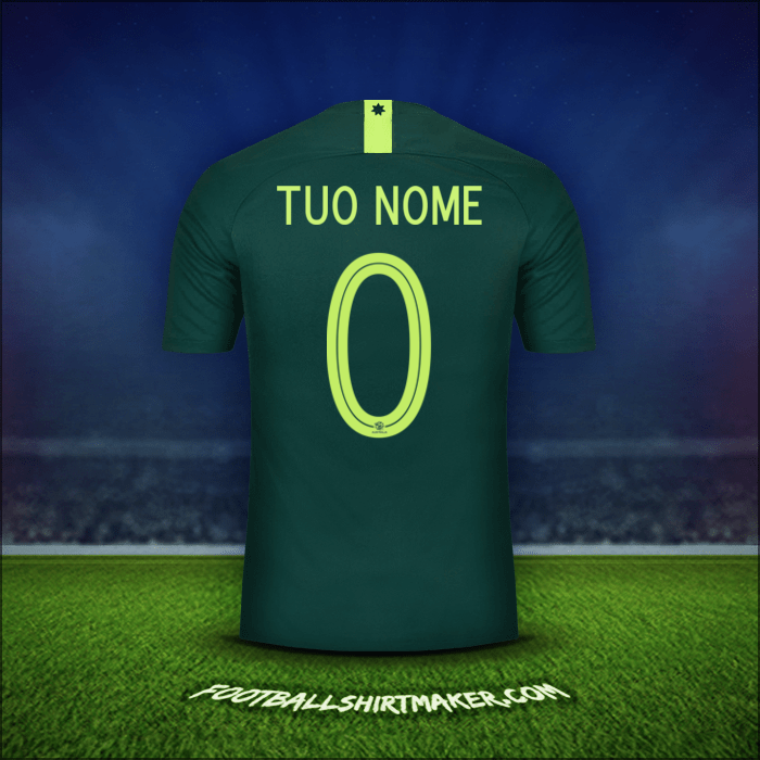 Maglia Australia 2018 Seconda -  tuo nome - 0