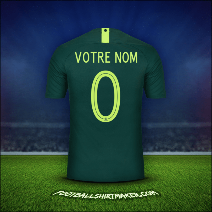 Maillot Australie 2018 Extérieur -  votre nom - 0