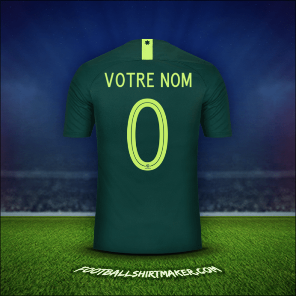 Maillot Australie 2018 Extérieur -  votre nom - 0