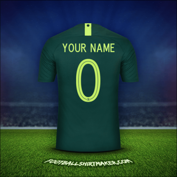 Shirt Australia 2018 Away -  your name - 0