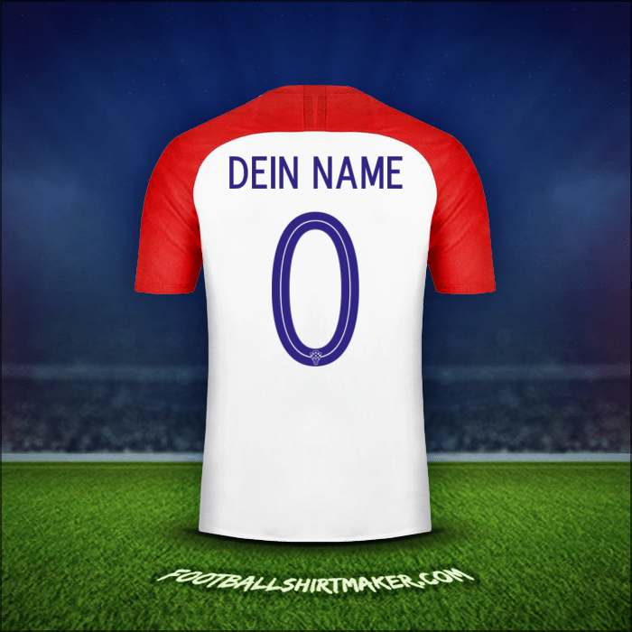 Trikot Kroatien 2018 -  dein name - 0