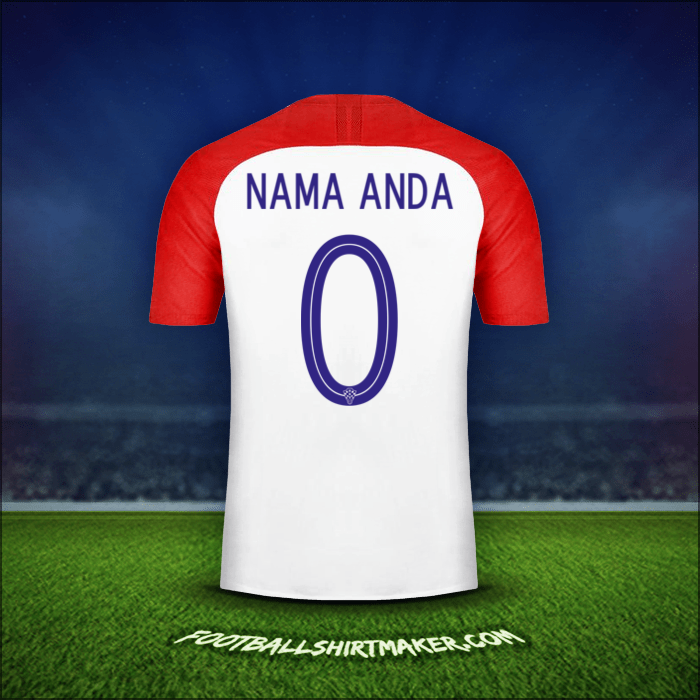 Jersey Kroasia 2018 -  nama anda - 0