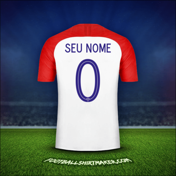 Camisa Croácia 2018 -  seu nome - 0
