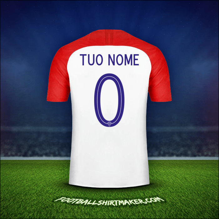 Maglia Croazia 2018 -  tuo nome - 0