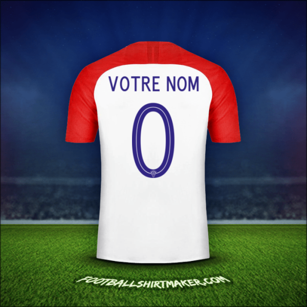 Maillot Croatie 2018 -  votre nom - 0