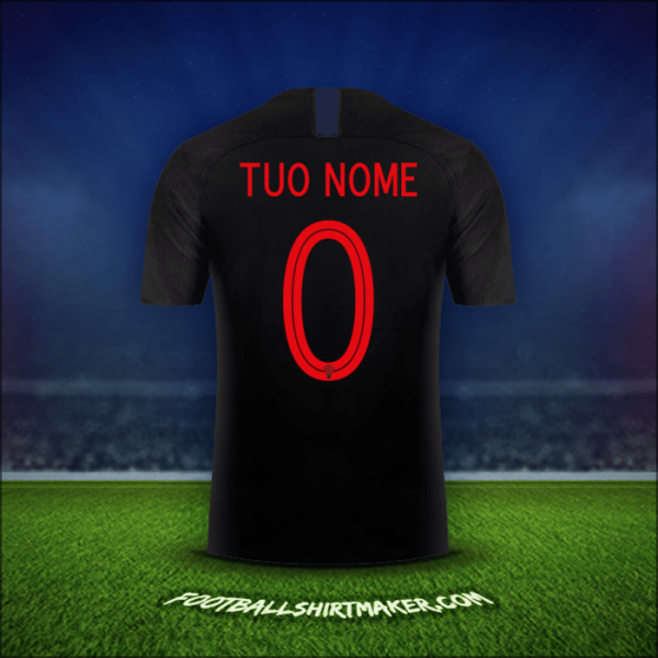 Maglia Croazia 2018 Seconda -  tuo nome - 0