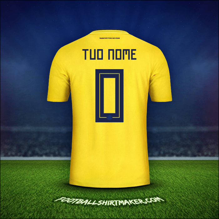 Maglia Colombia 2018 -  tuo nome - 0