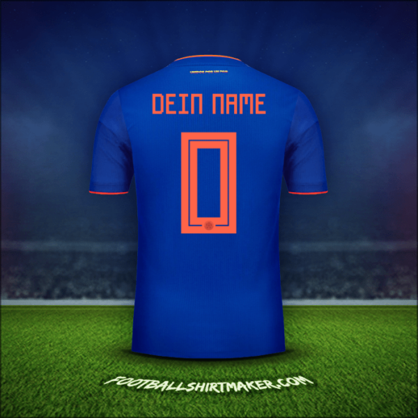 Trikot Kolumbien 2018 Auswärts -  dein name - 0