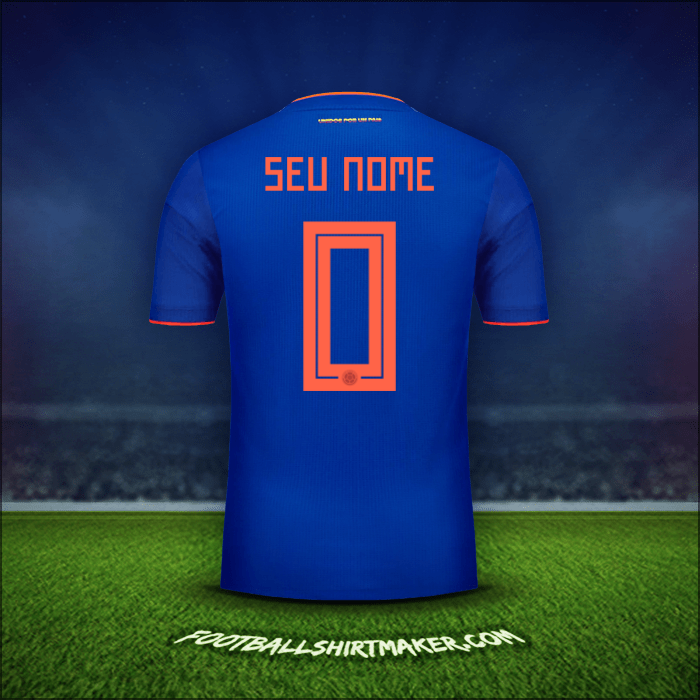 Camisa Colômbia 2018 Alternativa -  seu nome - 0
