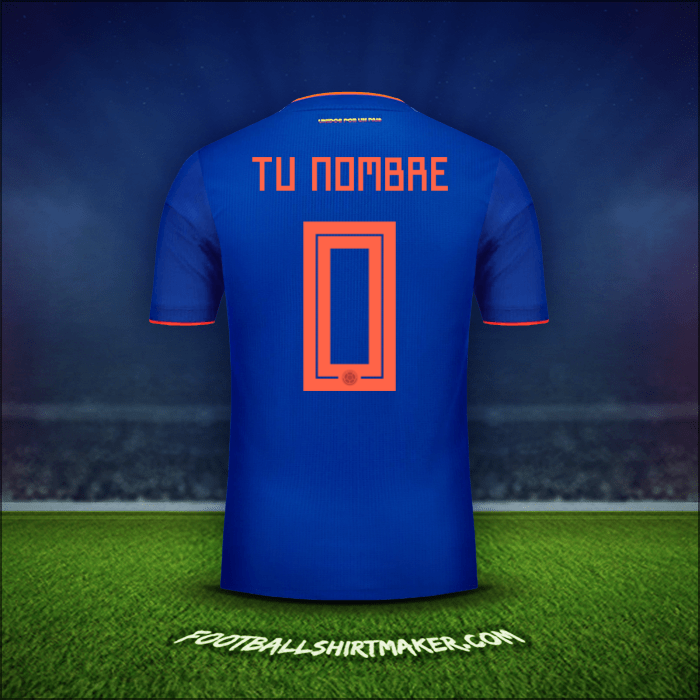 Jersey Colombia 2018 Visita -  tu nombre - 0