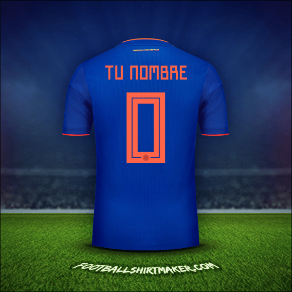 Jersey Colombia 2018 Visita -  tu nombre - 0