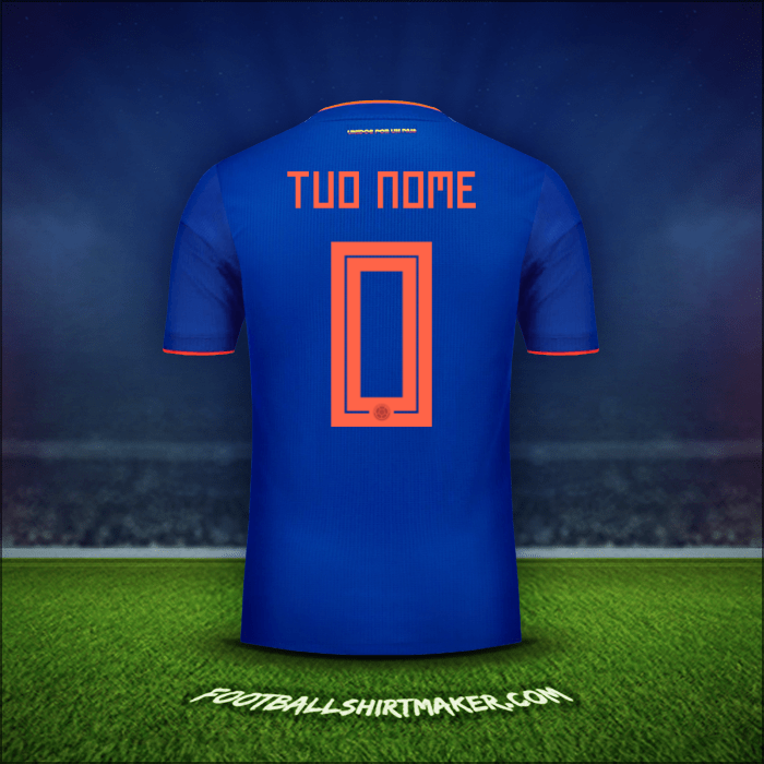 Maglia Colombia 2018 Seconda -  tuo nome - 0