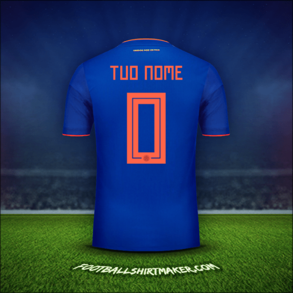 Maglia Colombia 2018 Seconda -  tuo nome - 0