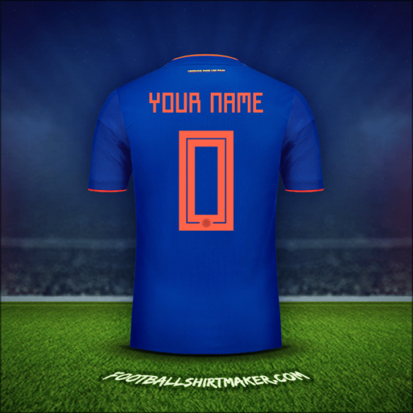 Shirt Colombia 2018 Away -  your name - 0