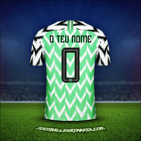 Camisola Nigéria 2018 -  o teu nome - 0