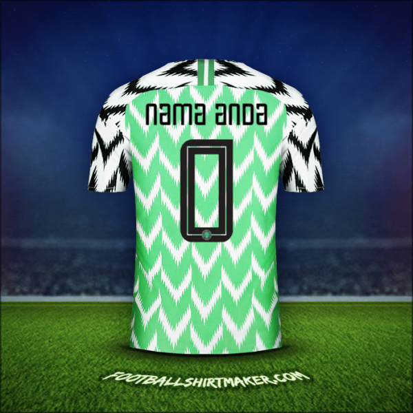 Jersey Nigeria 2018 -  nama anda - 0