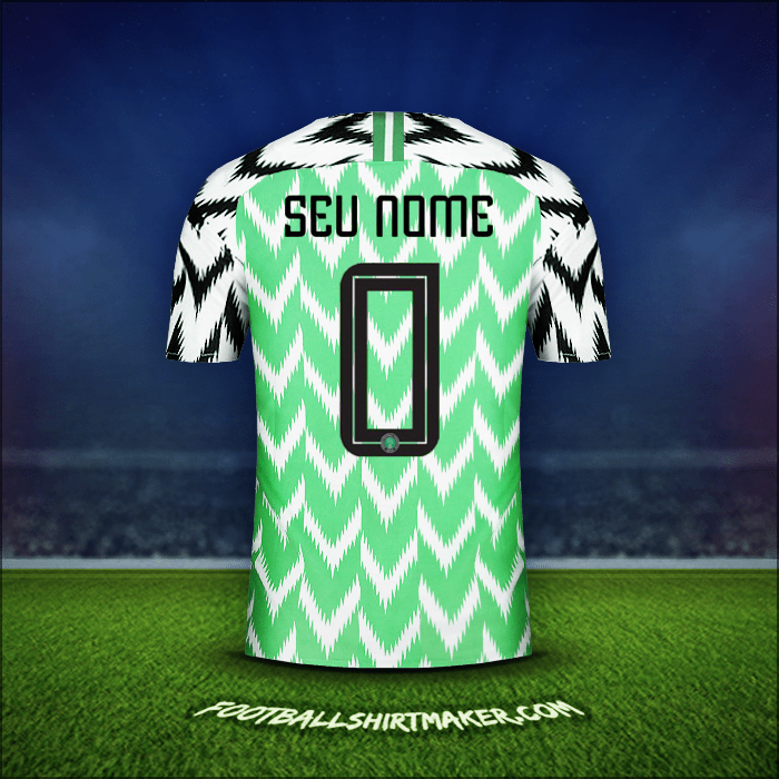 Camisa Nigéria 2018 -  seu nome - 0