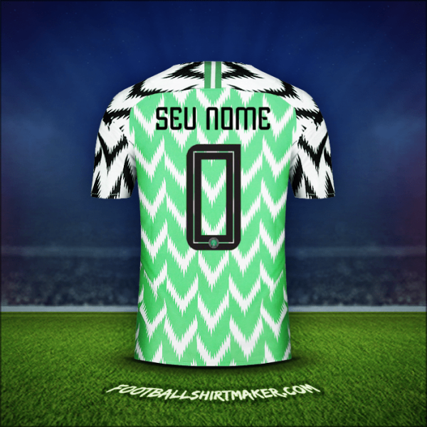 Camisa Nigéria 2018 -  seu nome - 0
