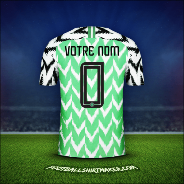 Maillot Nigéria 2018 -  votre nom - 0