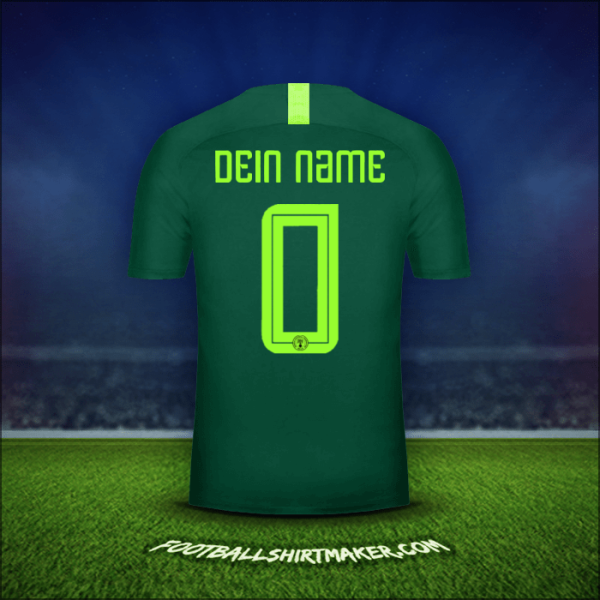 Trikot Nigeria 2018 Auswärts -  dein name - 0