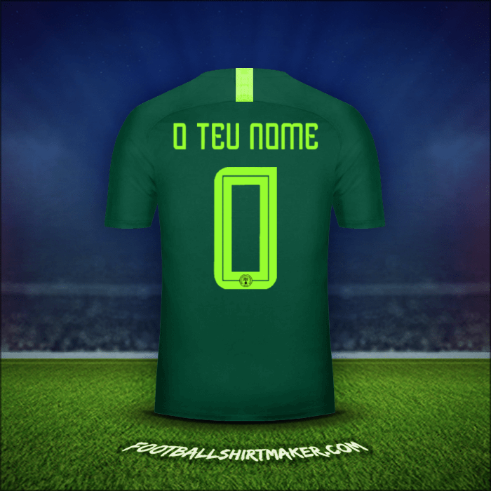Camisola Nigéria 2018 Alternativa -  o teu nome - 0